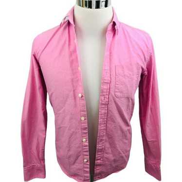 Gap Gap David Hart Button Front Shirt Pink Long S… - image 1