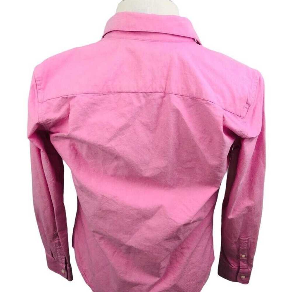 Gap Gap David Hart Button Front Shirt Pink Long S… - image 2