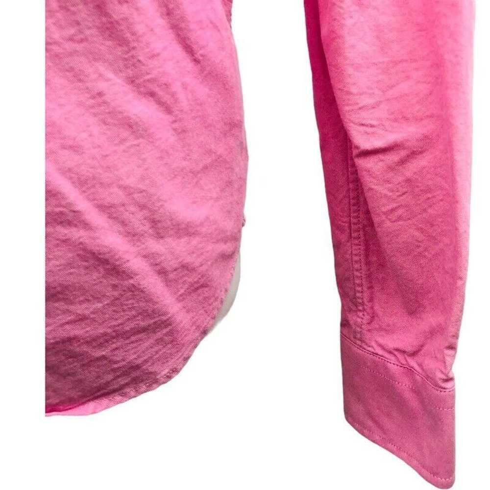 Gap Gap David Hart Button Front Shirt Pink Long S… - image 4