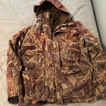 Carhartt Men's Quilted Flannel-Lined Camo Active Jacket - Realtree Camo,  Large, Model# J221