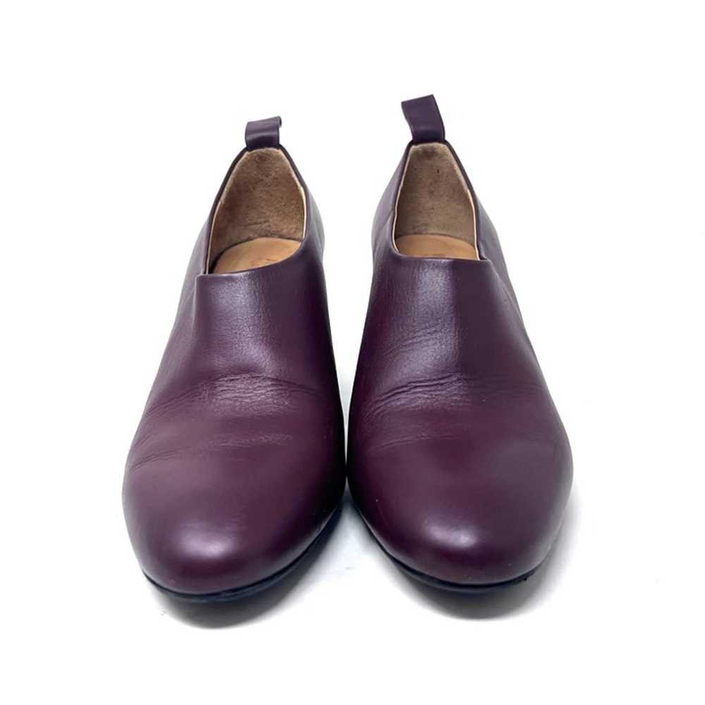 Jil Sander Navy Bootie Womens 39 / 9 Burgundy Lea… - image 2