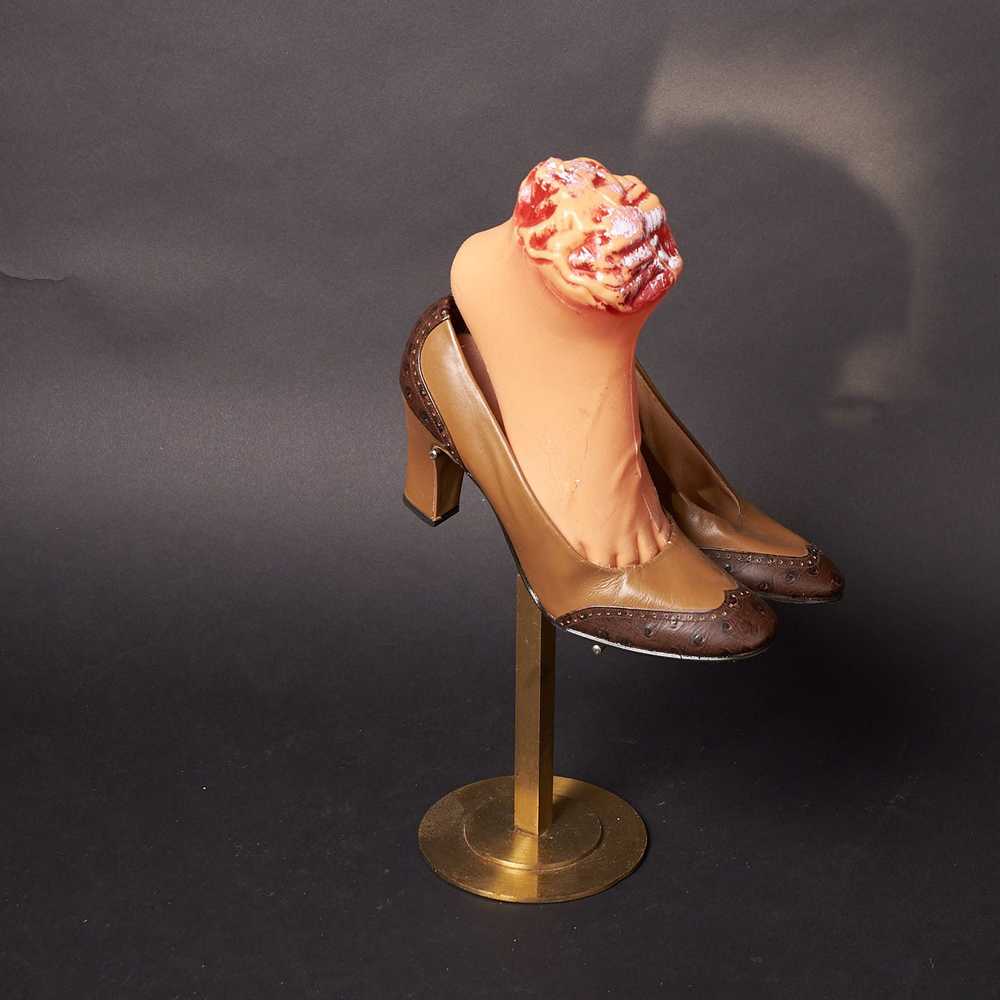 Vintage 1950s Brown Leather Pumps - image 2