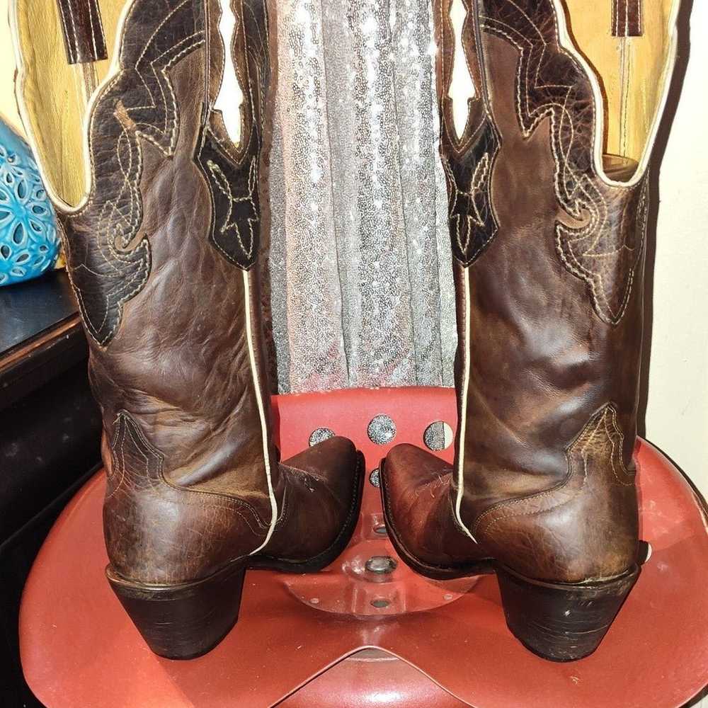 Womens J B DILLON Boots Snip Toe 13" Cowboy Boots - image 5