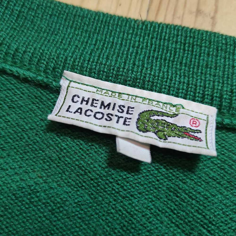 Lacoste × Vintage Vintage Chemise Lacoste Green C… - image 4