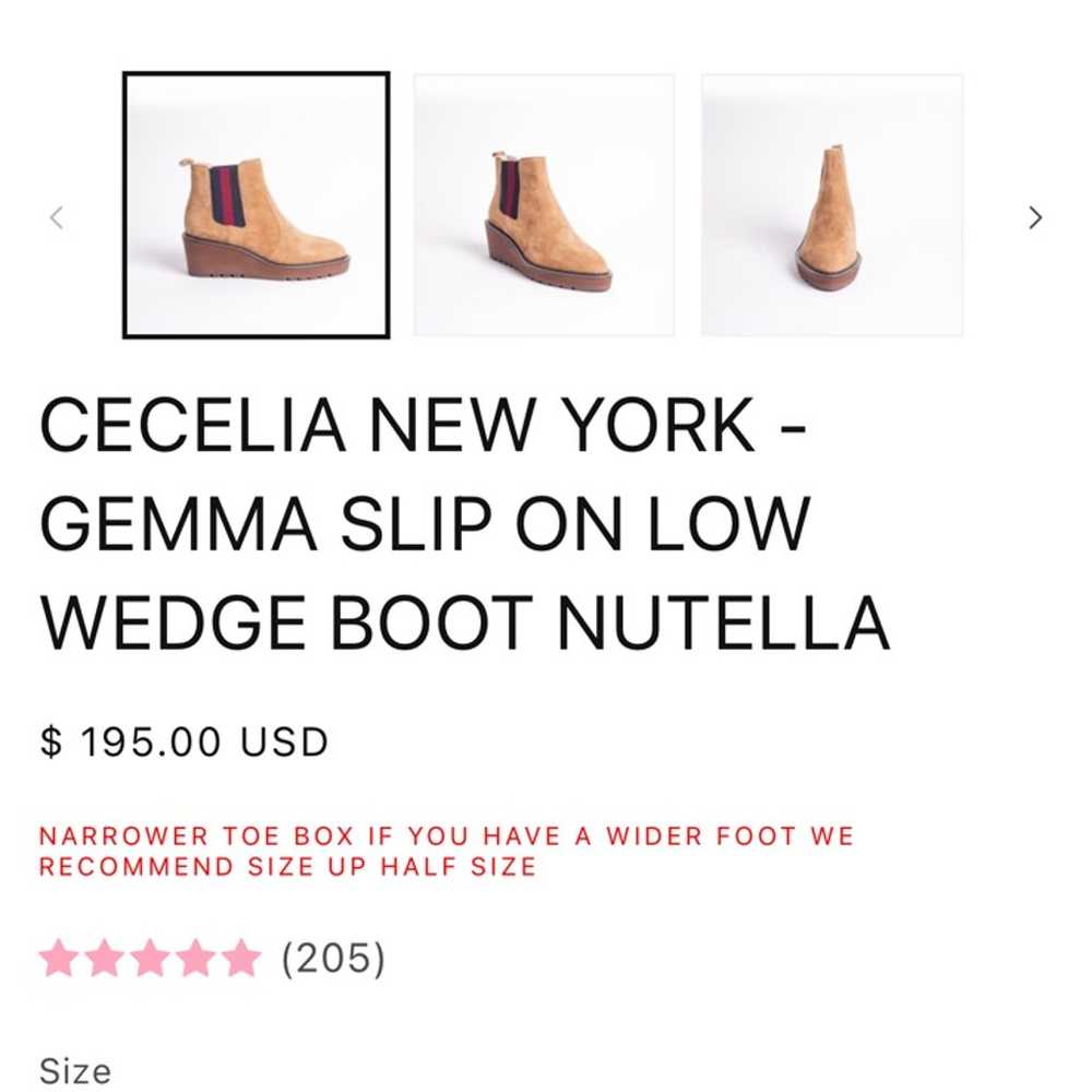 Cecelia New York Gemma slip on wedge boots - image 6