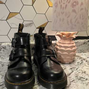 Junior Devon Bex Leather Ankle Boots in Black