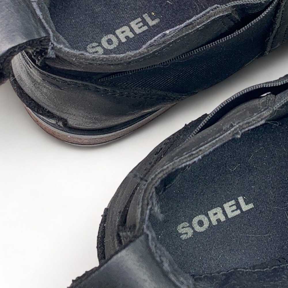 Sorel Emelie Chelsea Ankle Boot Black Leather Wat… - image 12