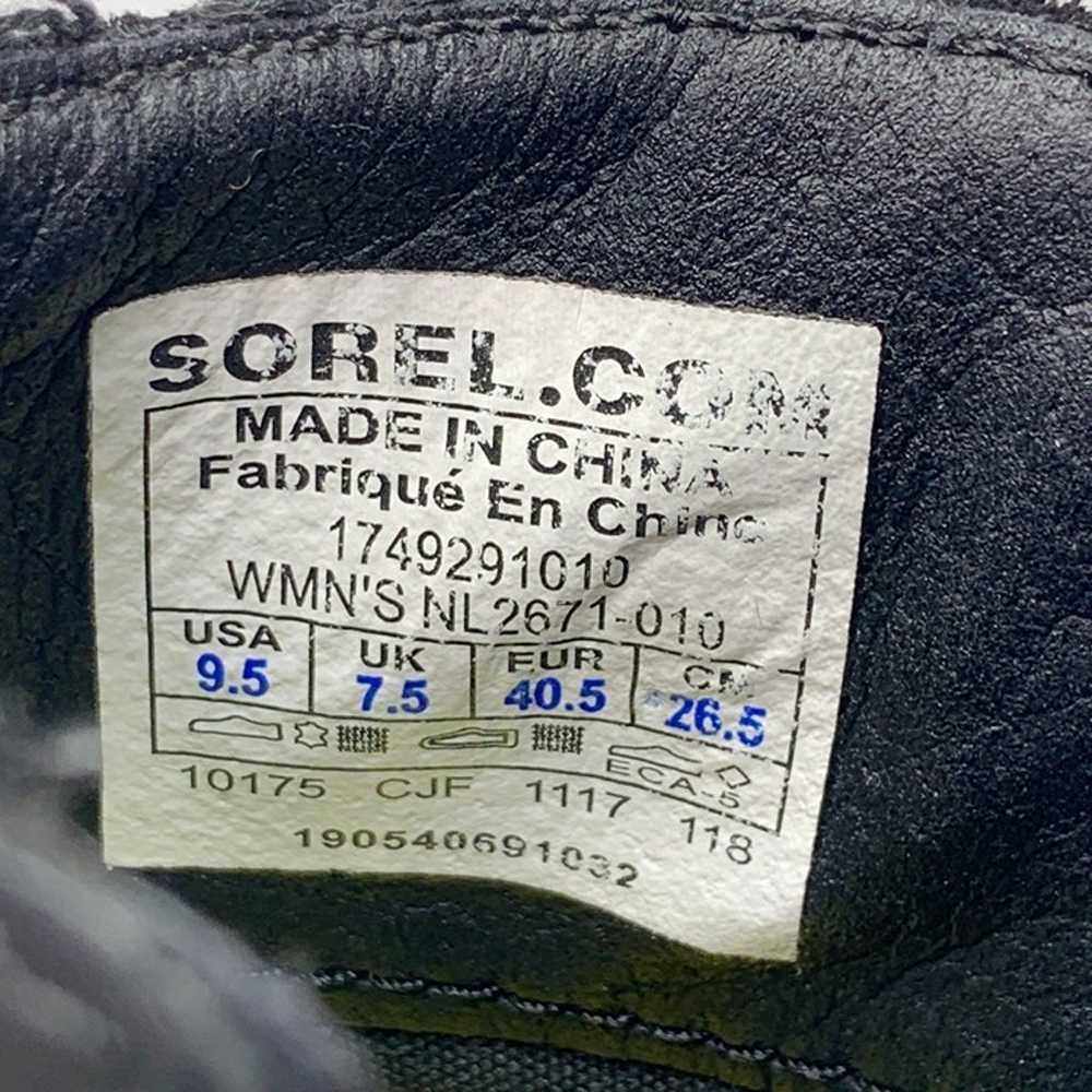 Sorel Emelie Chelsea Ankle Boot Black Leather Wat… - image 3