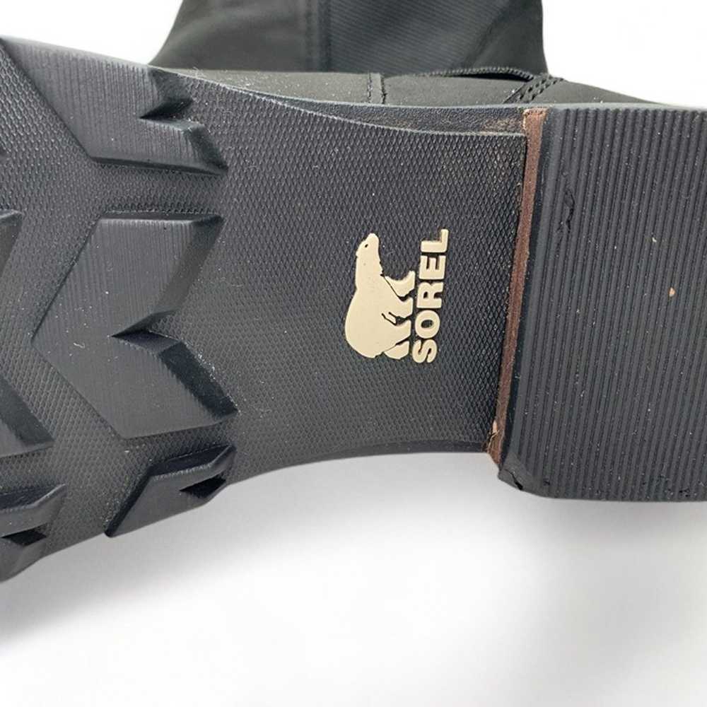 Sorel Emelie Chelsea Ankle Boot Black Leather Wat… - image 7