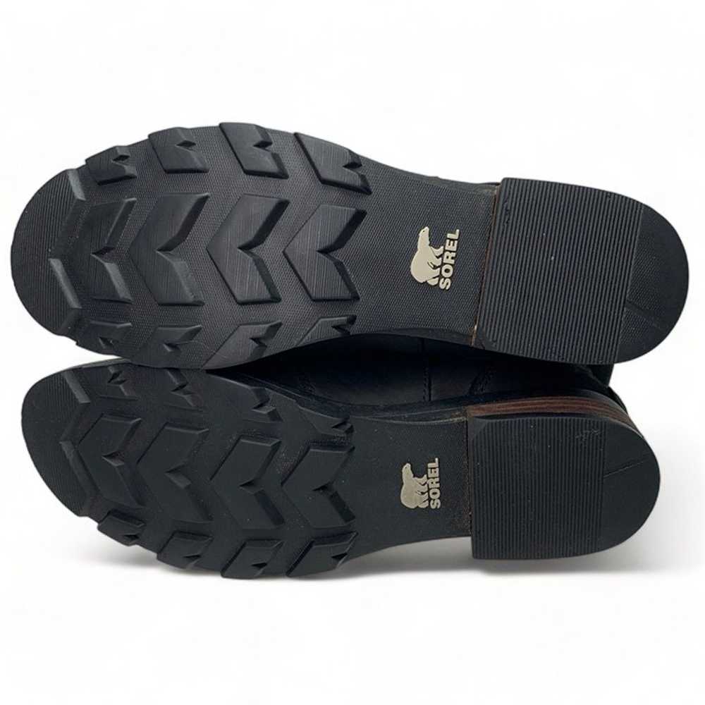 Sorel Emelie Chelsea Ankle Boot Black Leather Wat… - image 8