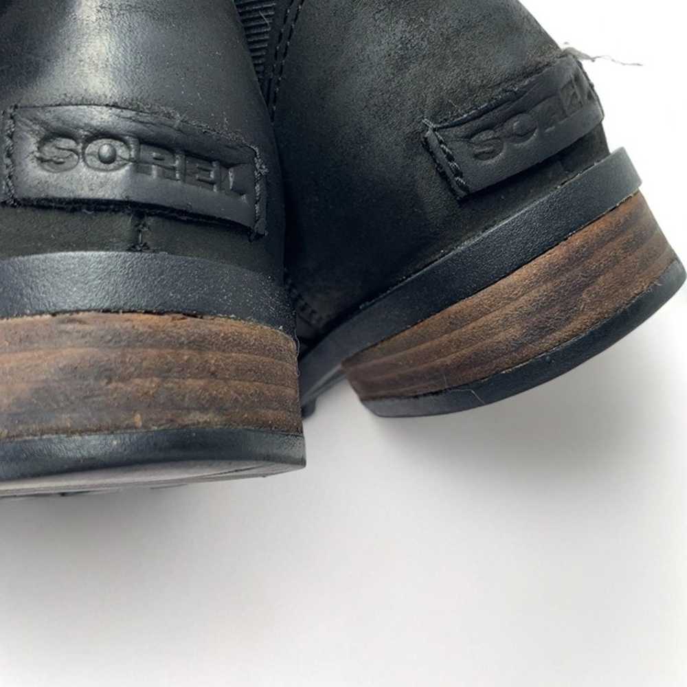 Sorel Emelie Chelsea Ankle Boot Black Leather Wat… - image 9