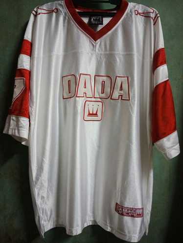 Vintage Dada Supreme Football Jersey Shirt Silver Black #7 Crown Mens XXL  Shinny 
