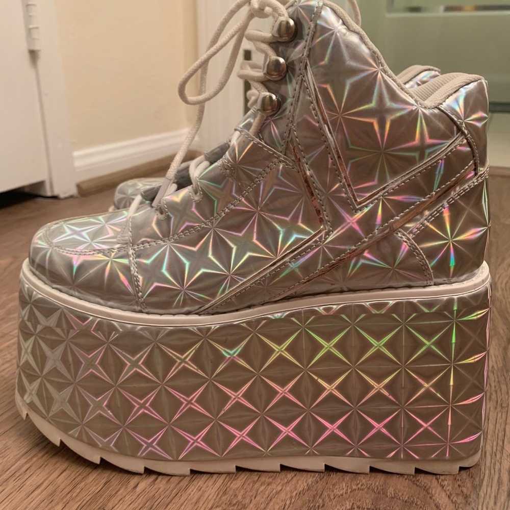 Alien Holographic Platform Sneakers - image 2