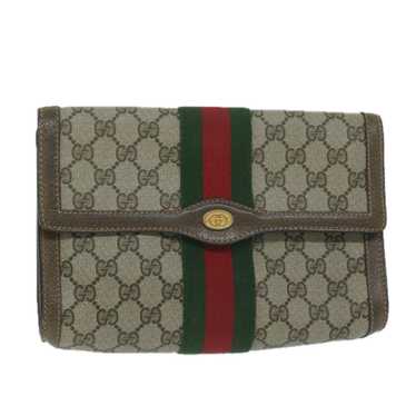 Gucci GUCCI GG Supreme Web Sherry Line Clutch Bag… - image 1