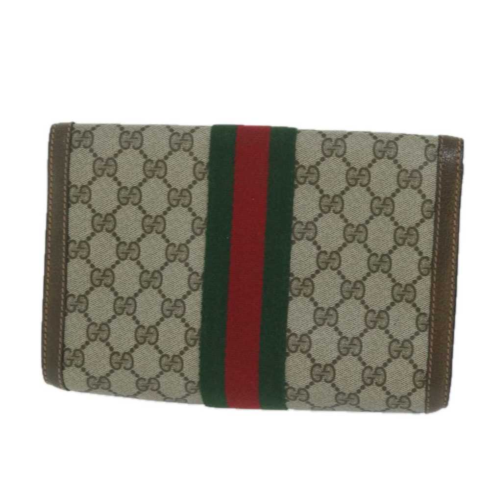 Gucci GUCCI GG Supreme Web Sherry Line Clutch Bag… - image 3