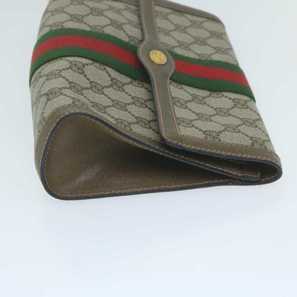 Gucci GUCCI GG Supreme Web Sherry Line Clutch Bag… - image 4