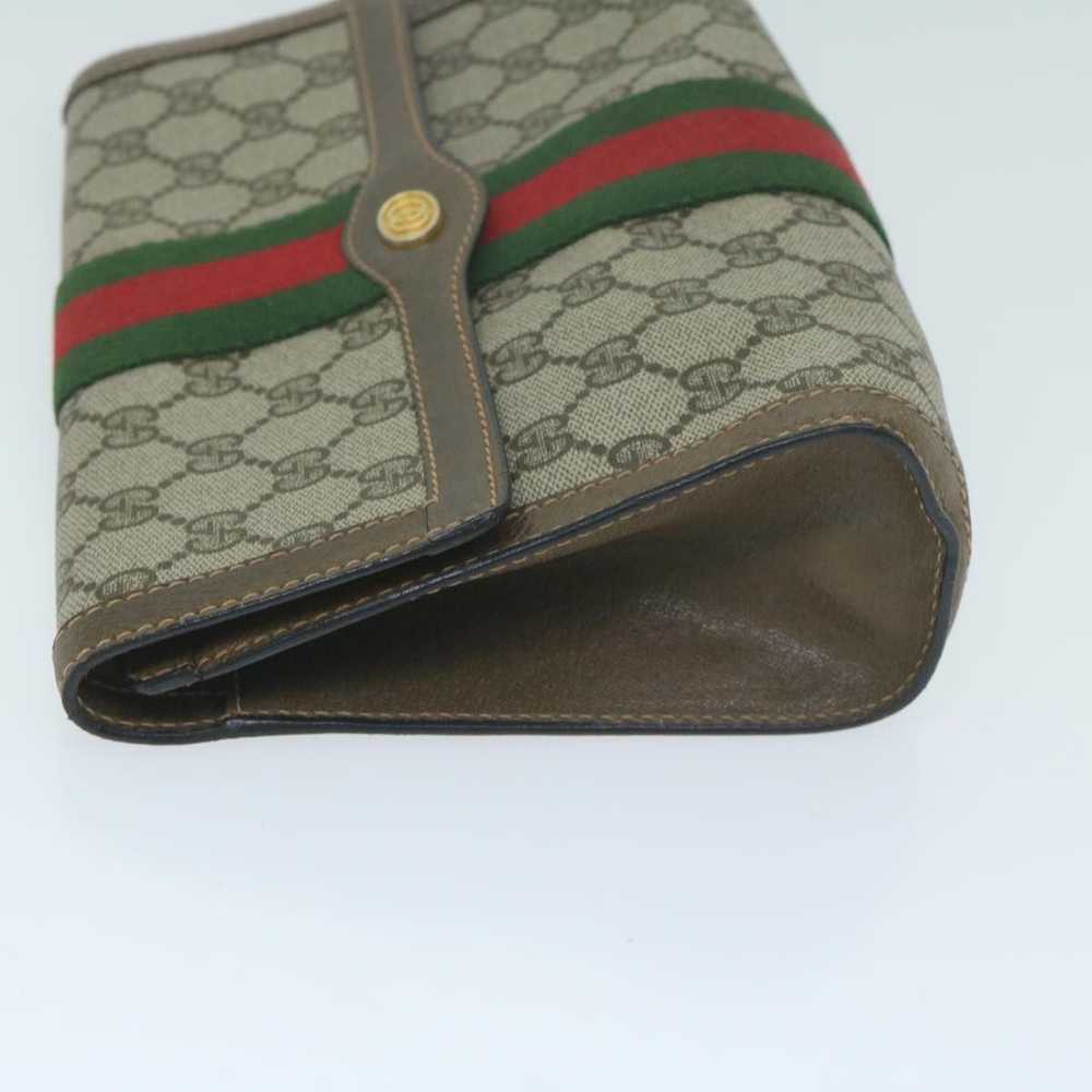 Gucci GUCCI GG Supreme Web Sherry Line Clutch Bag… - image 5