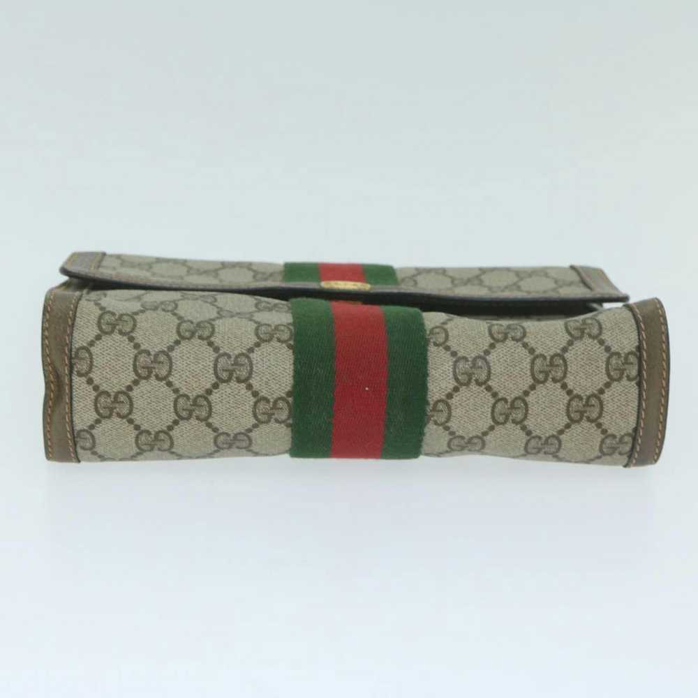 Gucci GUCCI GG Supreme Web Sherry Line Clutch Bag… - image 7