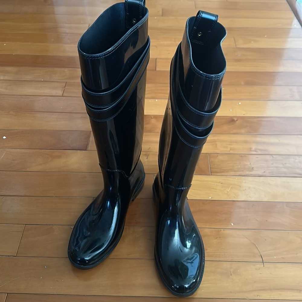 Coach black women rain boots size 10 - image 11