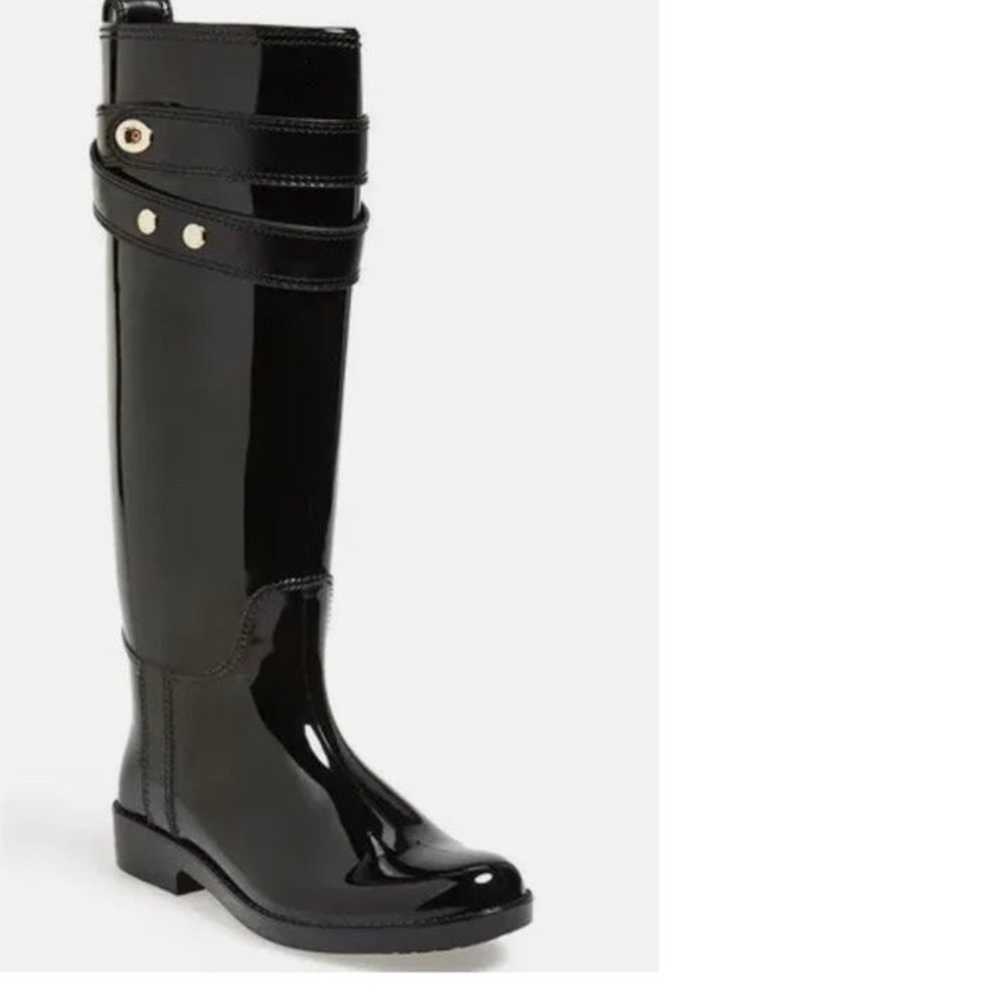 Coach black women rain boots size 10 - image 1