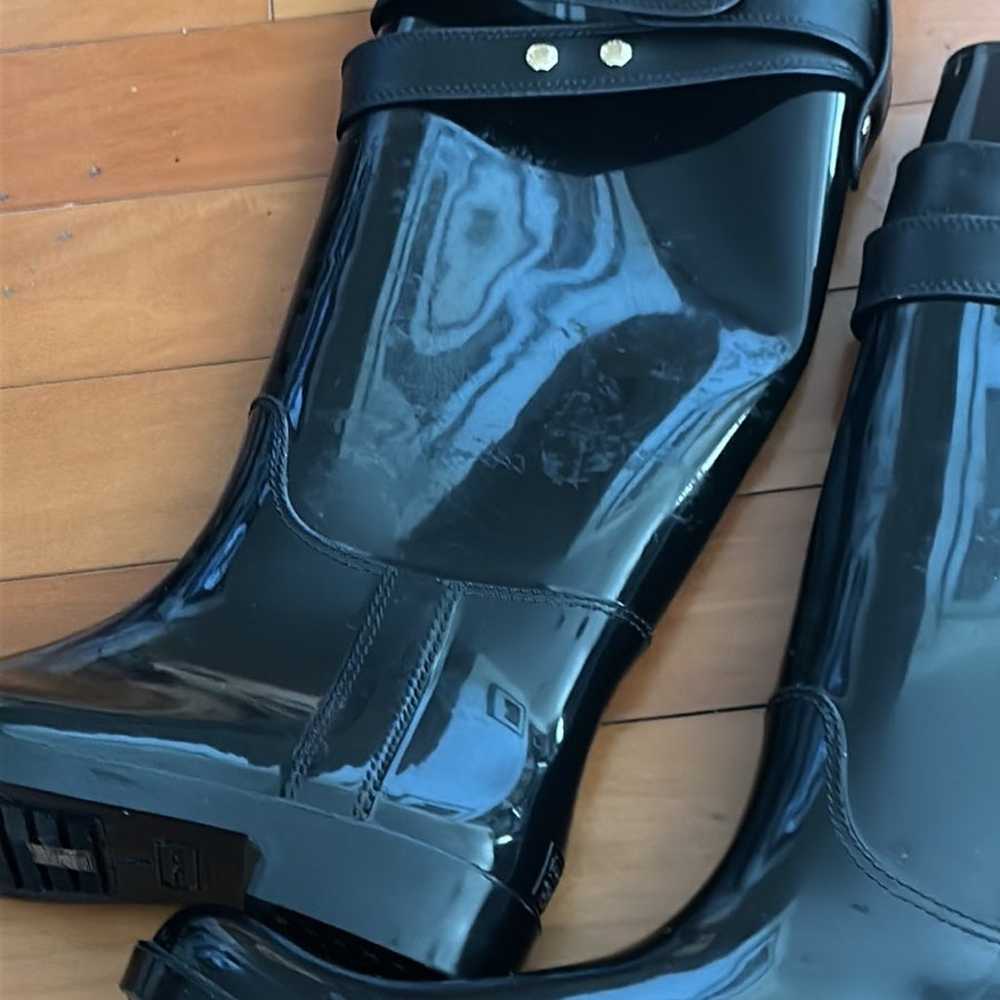 Coach black women rain boots size 10 - image 2