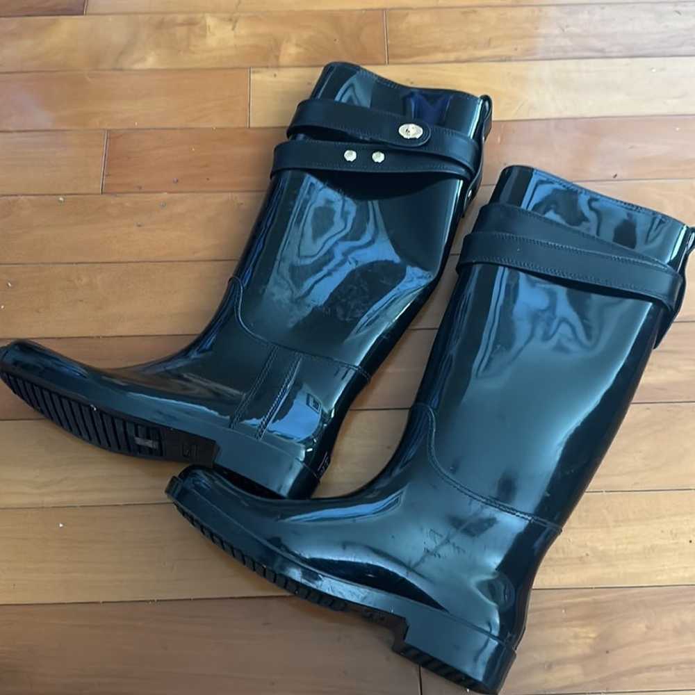 Coach black women rain boots size 10 - image 3