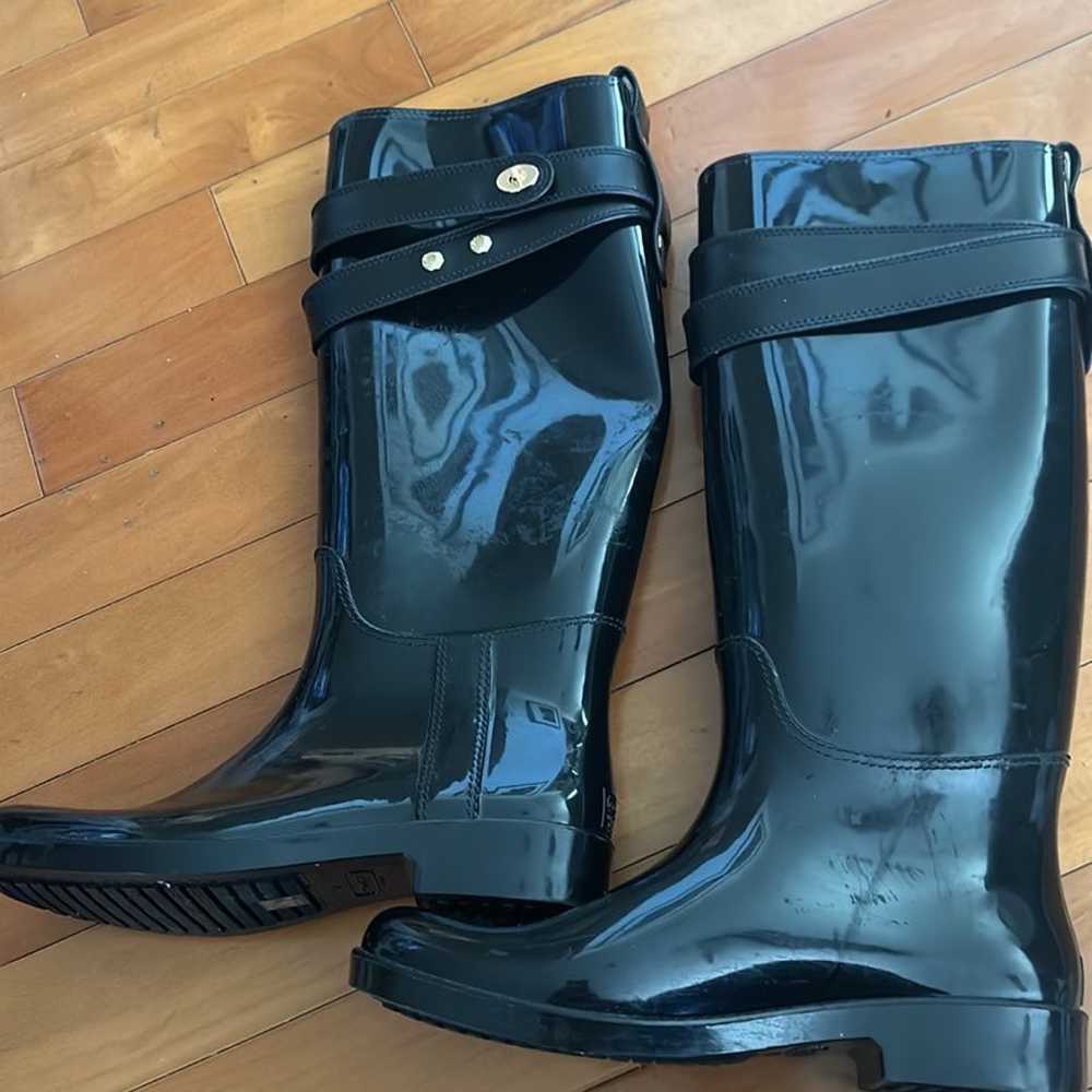 Coach black women rain boots size 10 - image 5
