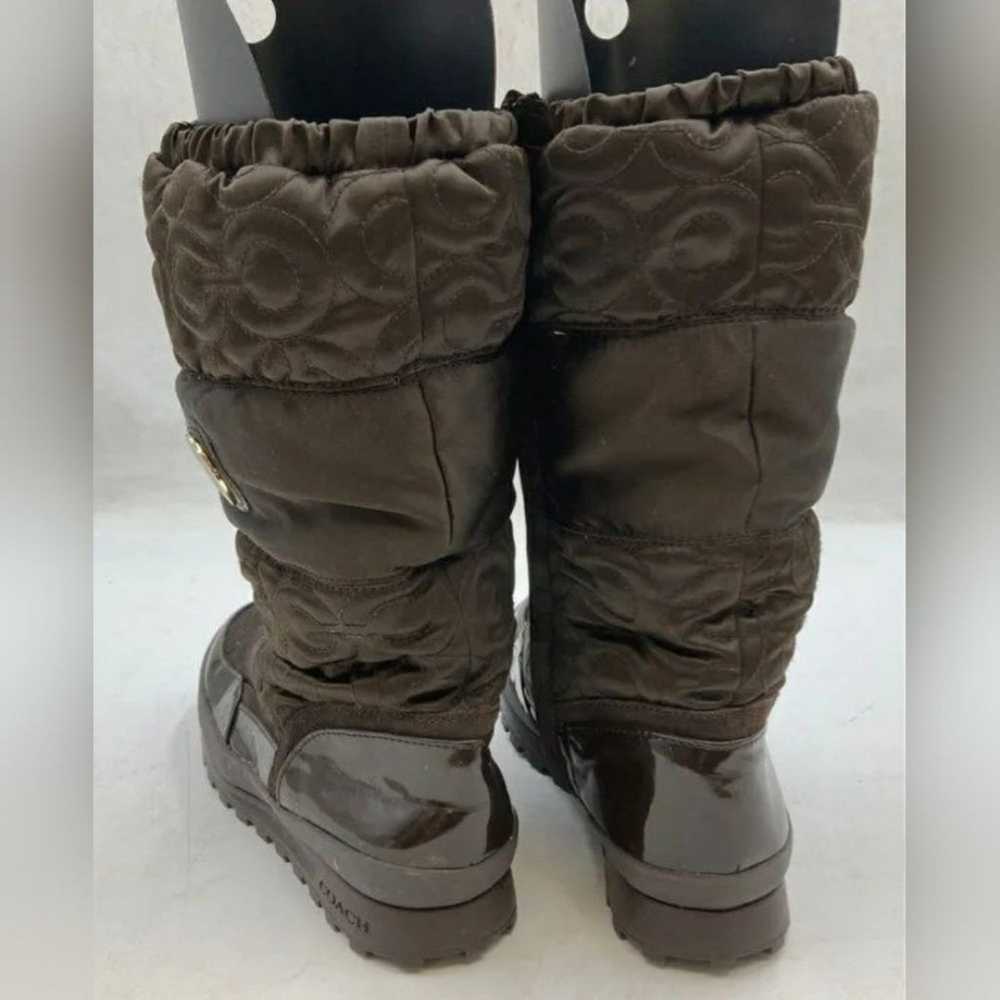 Coach Designer Brown Drexel Winter Boots Women's … - image 3