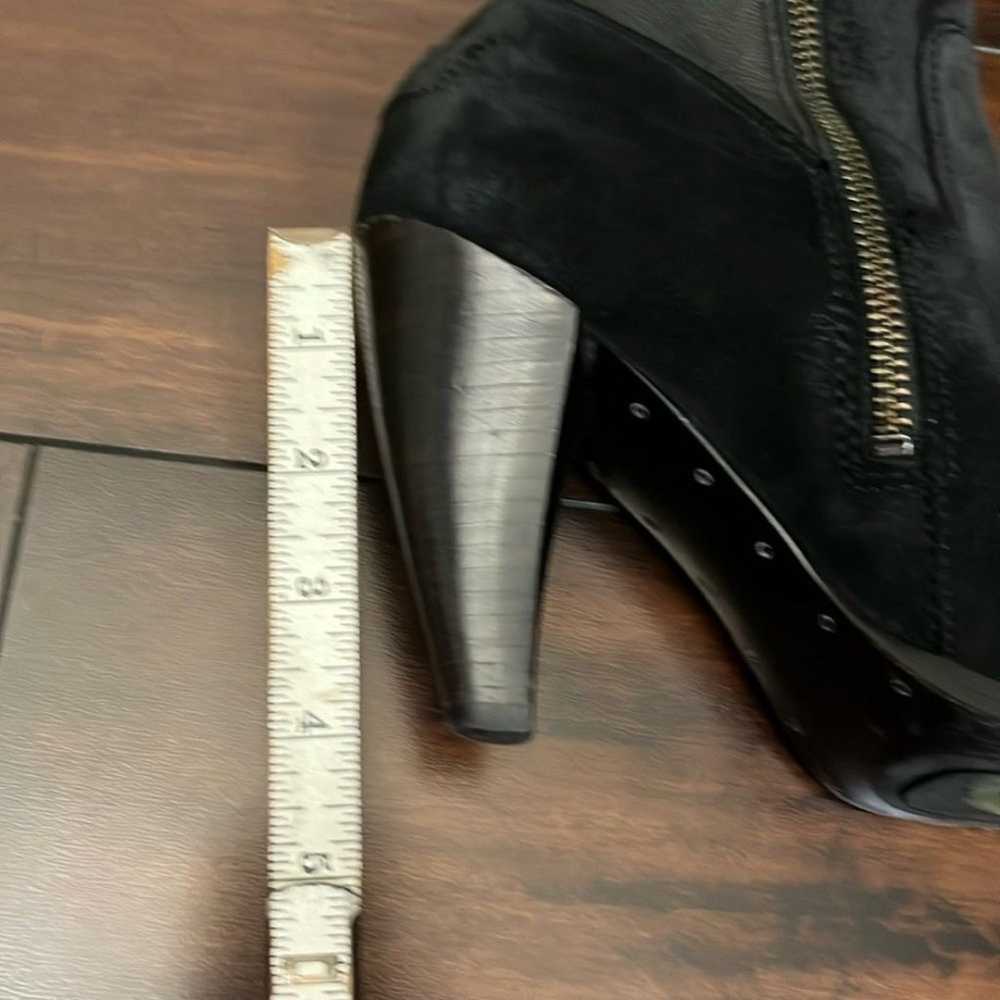 Frye Mikaela Tall Boots Slender Calf  Black leath… - image 11