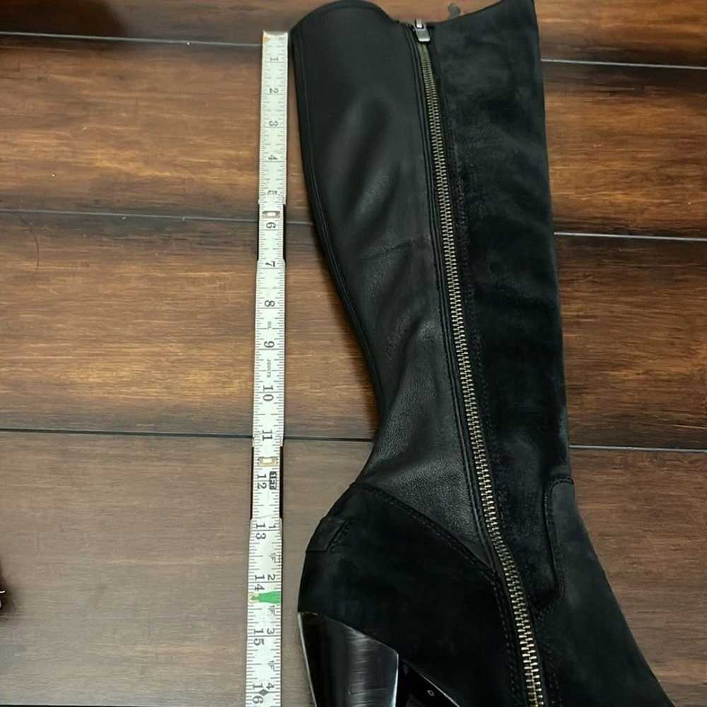Frye Mikaela Tall Boots Slender Calf  Black leath… - image 12