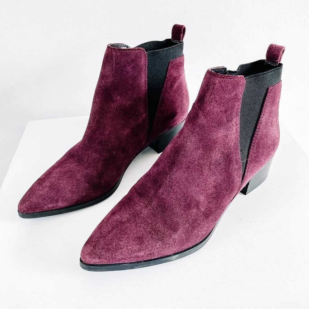 Marc Fisher Ignite Double Gore Red Purple Suede P… - image 2