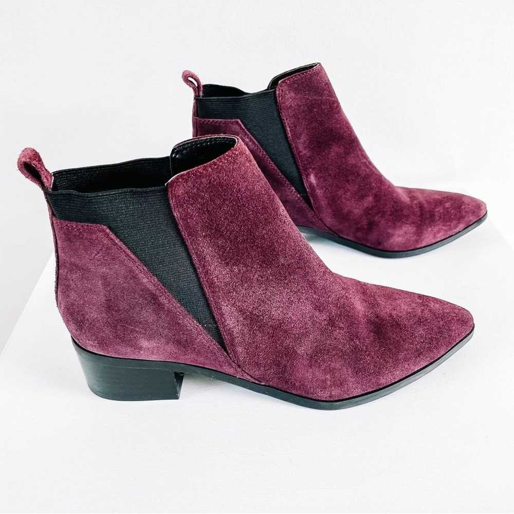 Marc Fisher Ignite Double Gore Red Purple Suede P… - image 4