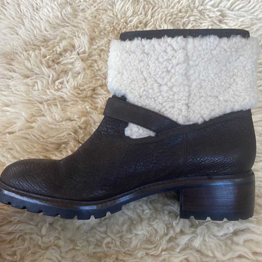 Coach Gabriela leather and sheepskin boots - image 2