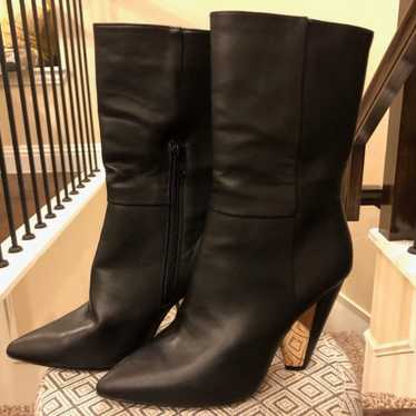 Jessica Simpson Gold Detail Leather Boots