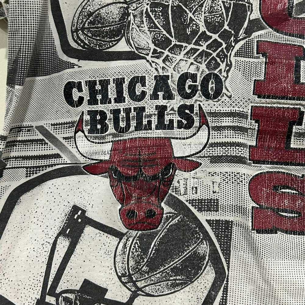 Other Vintage Chicago Bulls All Over Print Tee Sh… - image 4