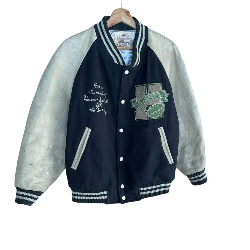Harvard × Oldvarsity/Stadium × Varsity Jacket 90s… - image 8