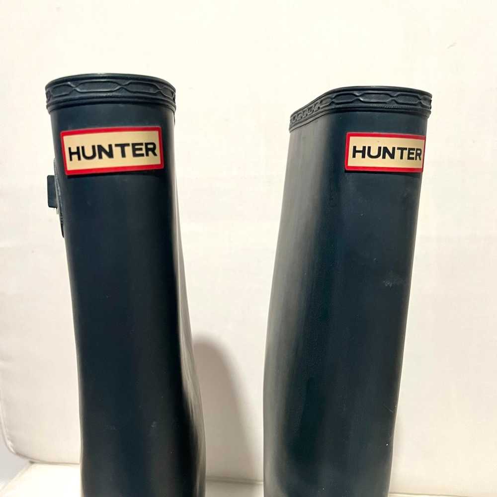 Hunter Boots Navy Blue Original Tall Waterproof R… - image 9