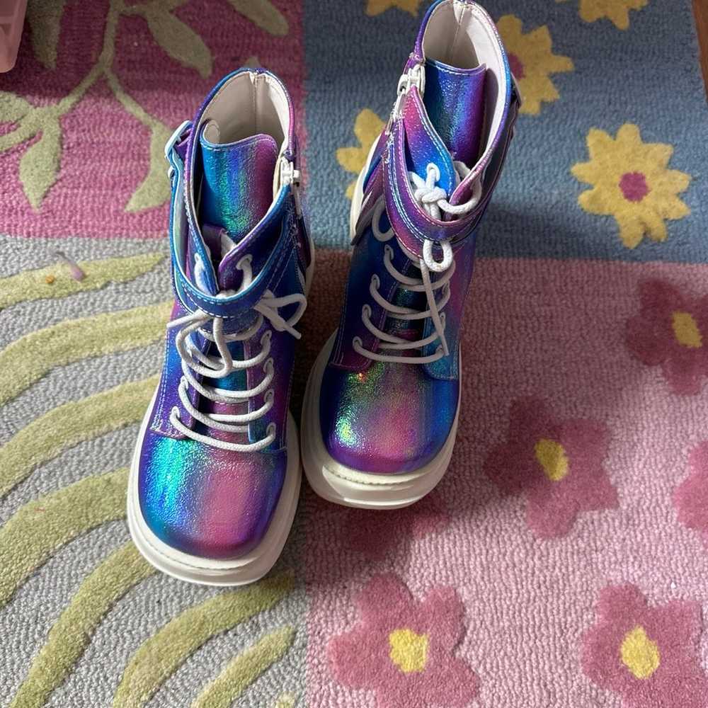 Demonias iridescent shaker boots - image 1