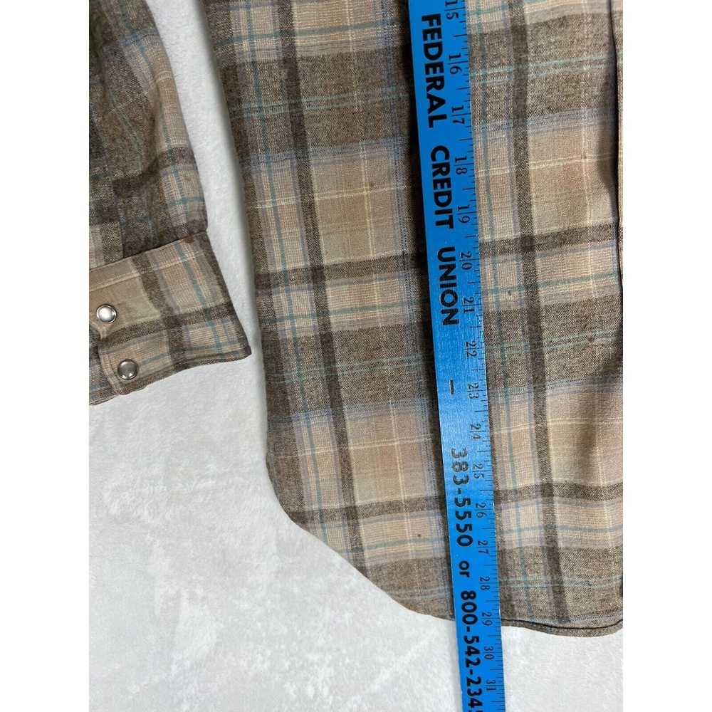 Pendleton Vintage Pendleton Flannel Plaid Wool Sh… - image 9