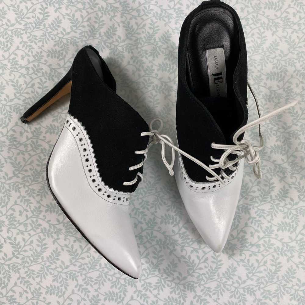 Jasmine Elizabeth Paris 90mm Black And White Heels - image 3