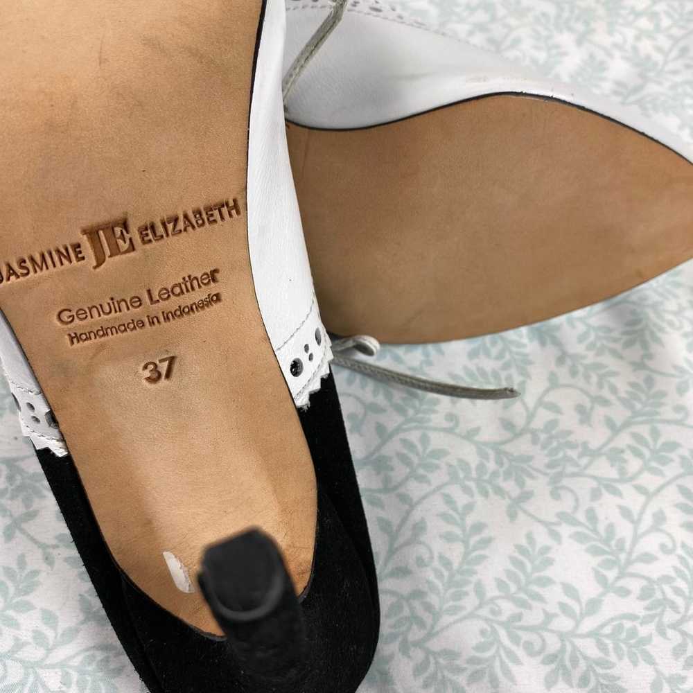 Jasmine Elizabeth Paris 90mm Black And White Heels - image 7