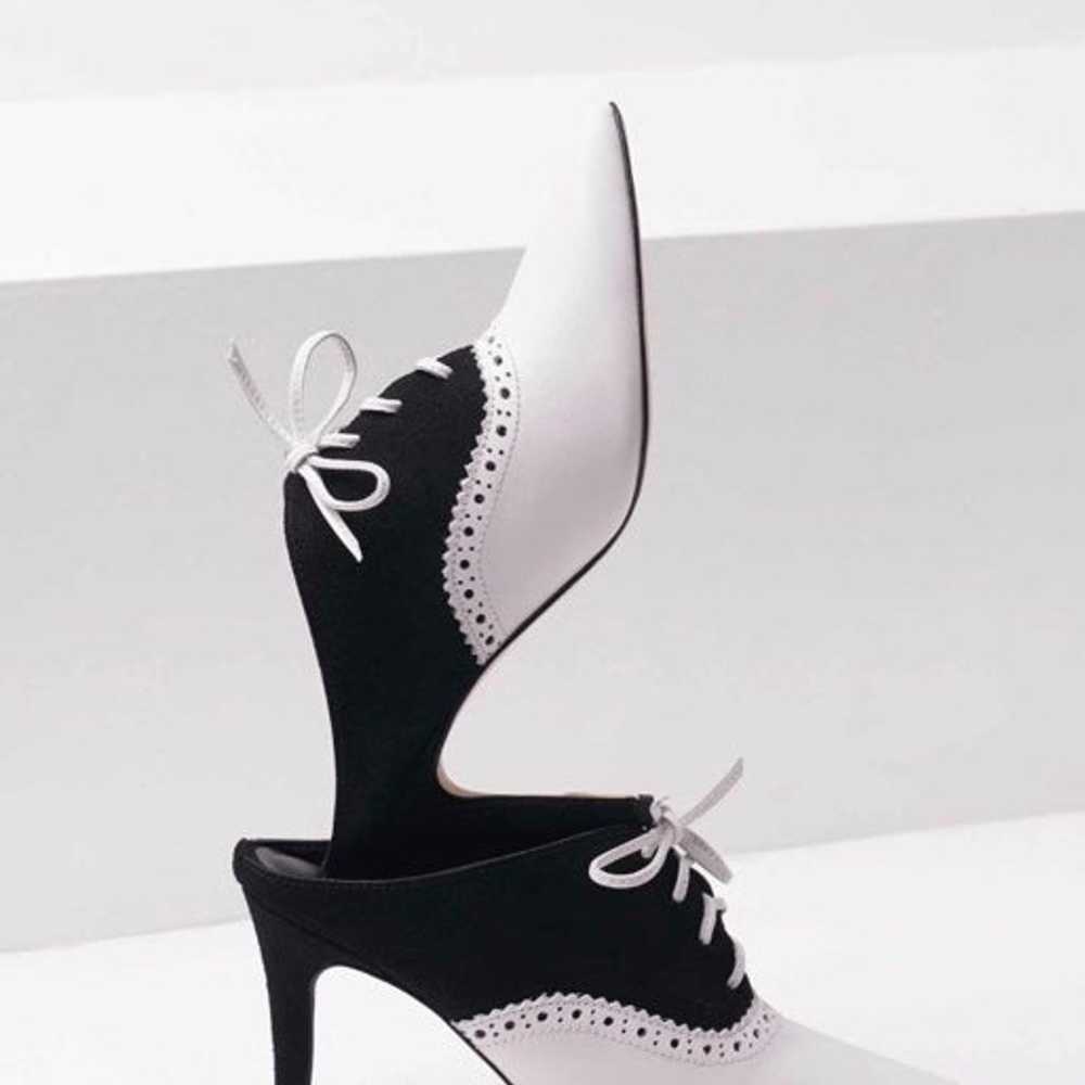 Jasmine Elizabeth Paris 90mm Black And White Heels - image 8