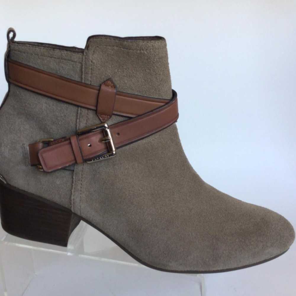 NEW COACH Pauline Slate Gray Suede Leather Bootie… - image 5