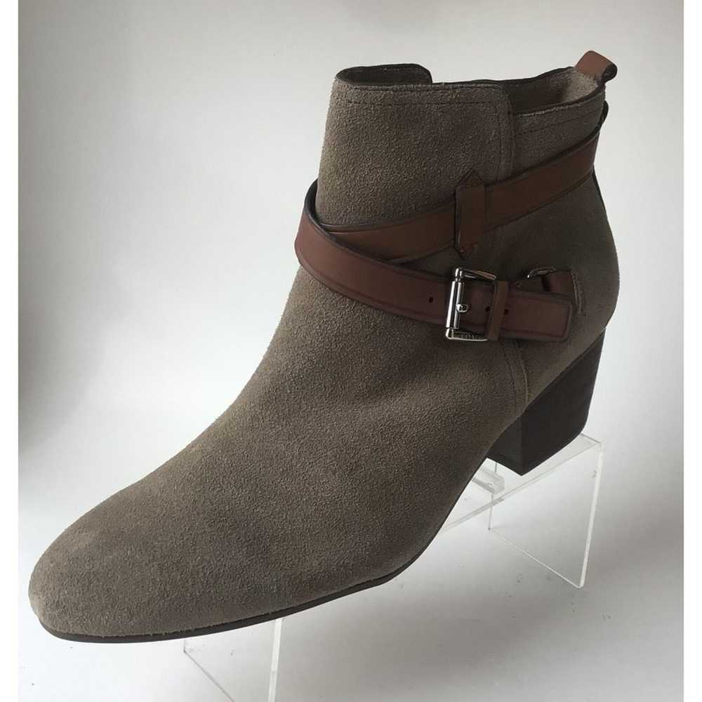 NEW COACH Pauline Slate Gray Suede Leather Bootie… - image 6