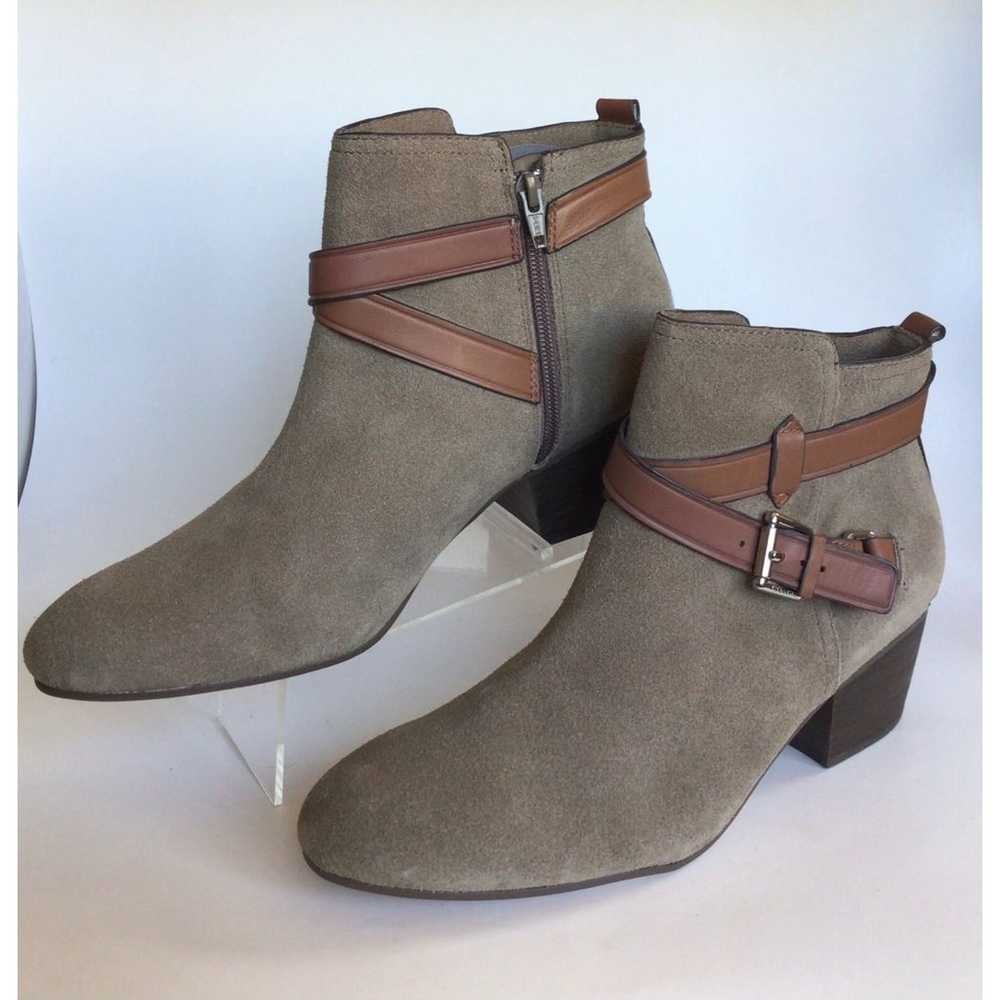 NEW COACH Pauline Slate Gray Suede Leather Bootie… - image 8