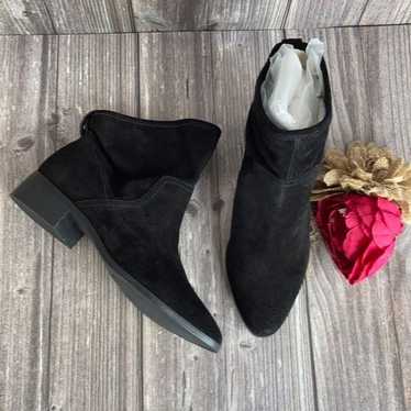 Lucky Brand Black Leather Lollin Booties 8M