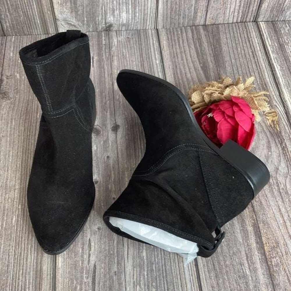 Lucky Brand Black Leather Lollin Booties 8M - image 3