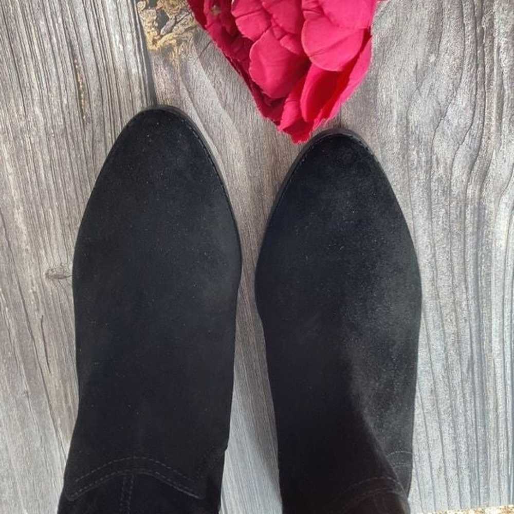 Lucky Brand Black Leather Lollin Booties 8M - image 4