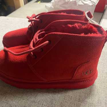 UGG Nuemel Plush Chukka Boots Uggs New Samba Red … - image 1