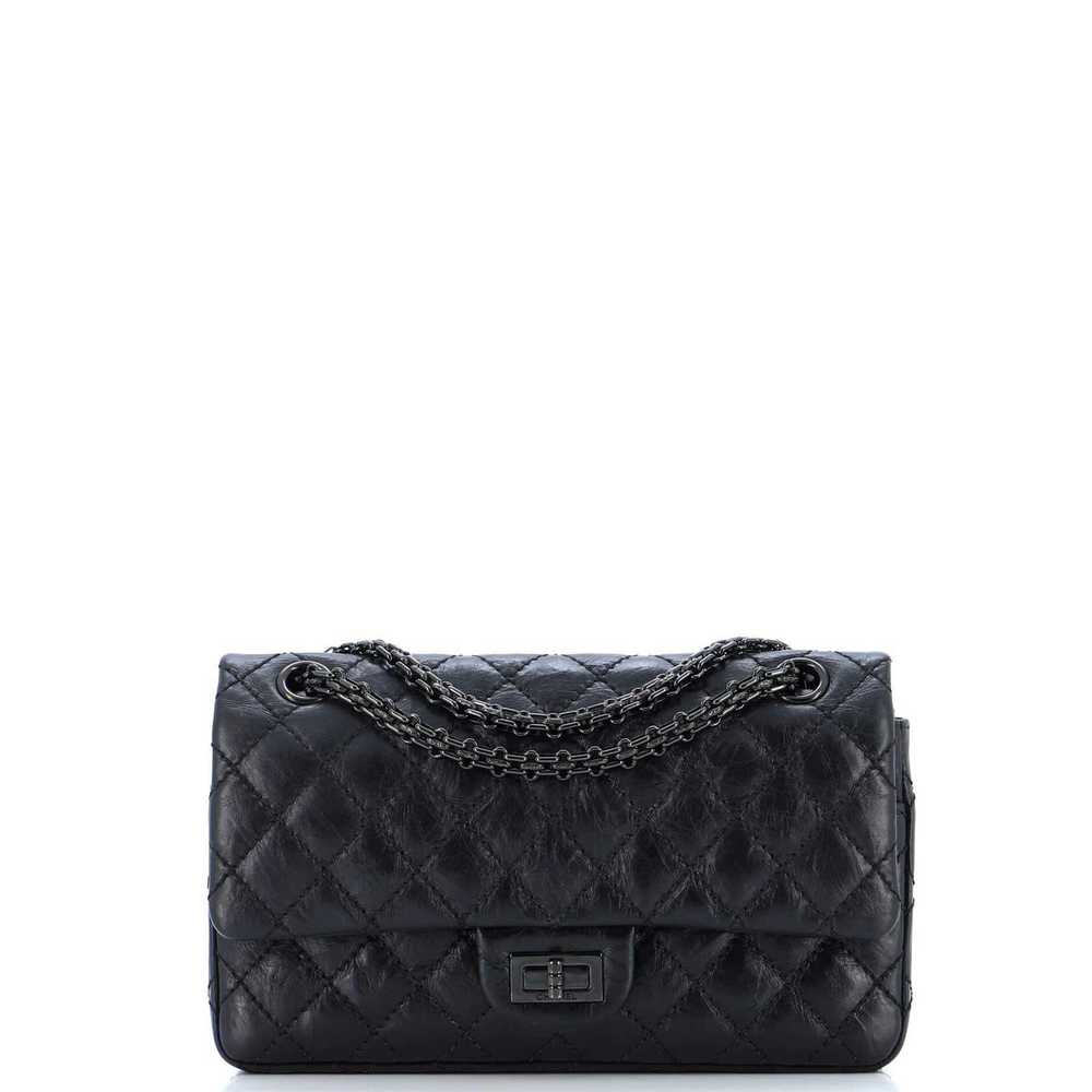 Chanel So Black Reissue 2.55 Flap Bag Quilted Age… - image 1